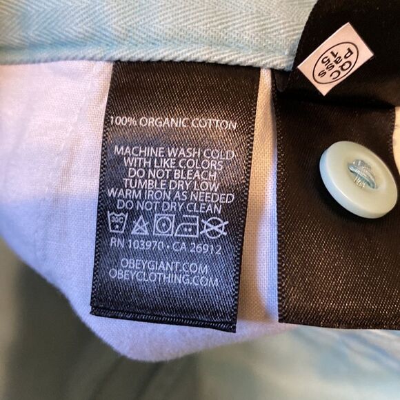 Obey Creeper High Waisted Straight Leg Trousers Size 31 - Picture 4 of 11